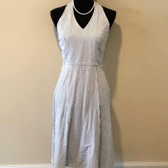 Tailor B. Moss Dresses & Skirts - Seersucker Halter Dress